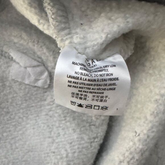 John Galt Gray Cropped Hoodie Jacket Womens - Picture 5 of 6